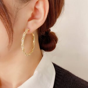 Personality fashion big hoop earrings